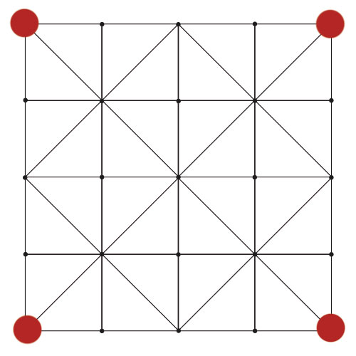 Baghchal le jeu des tigres et des chèvres Association Wellouëj
