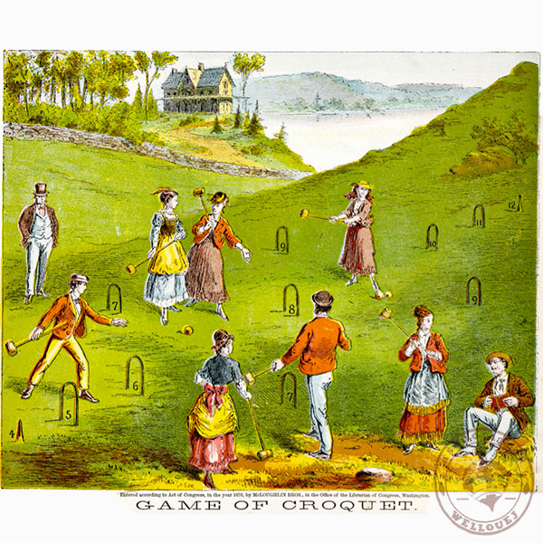 Jeu de croquet ou le jeu du Pall Mall Association Wellouëj