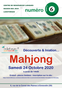 Découverte et initiation au Mahjong 