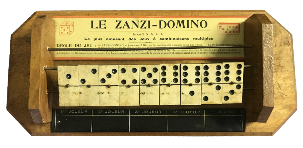 le zanzi-domino jeu